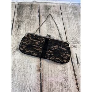 LOFT Ann Taylor Women’s Black Lace Evening Clutch/Bag